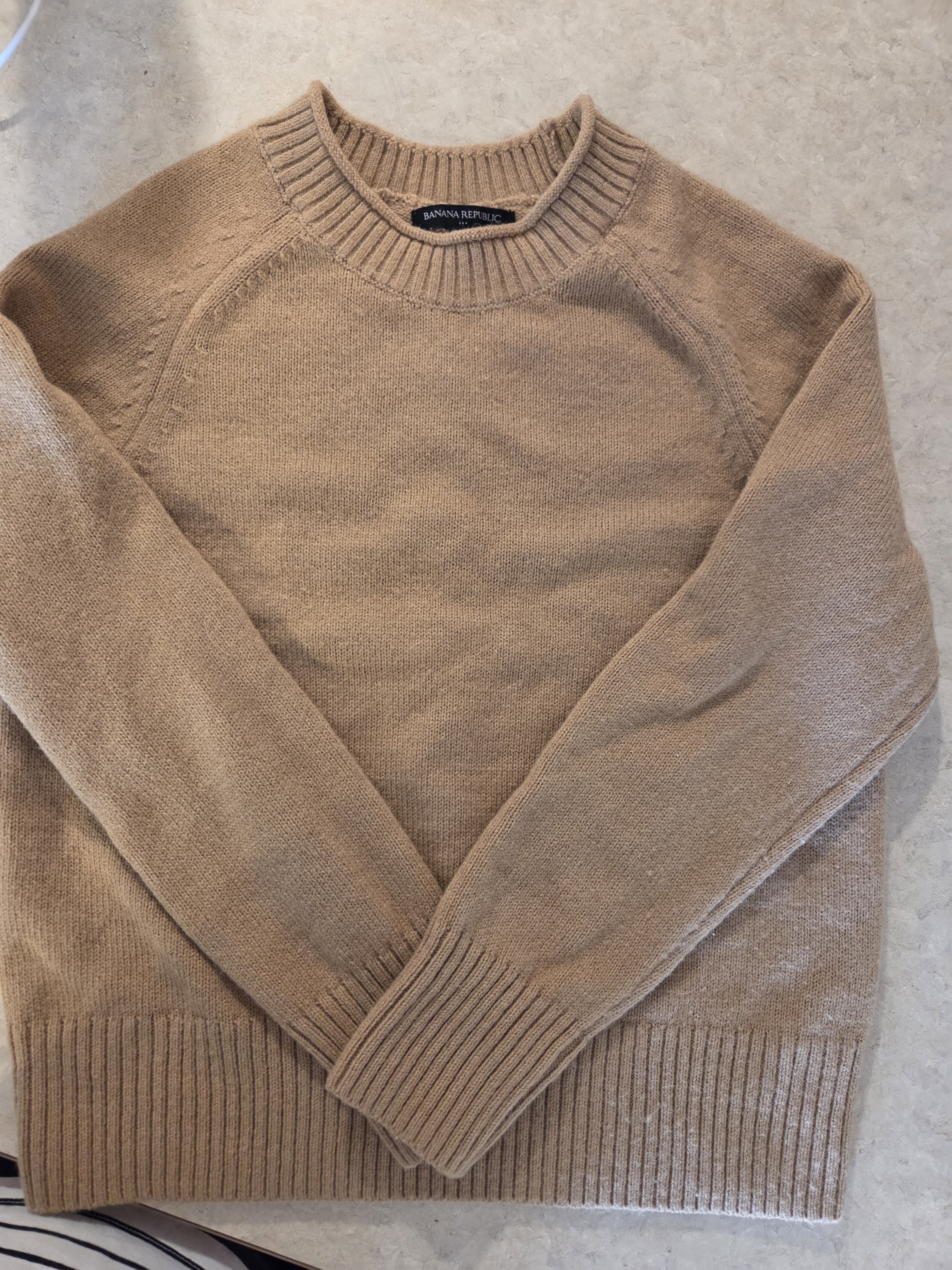 Banana Republic Women's Crewneck Sweater In Camel Brown